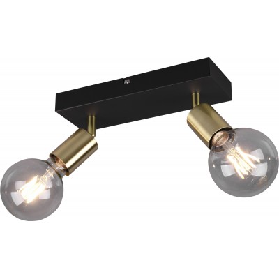 33,95 € Free Shipping | Ceiling lamp Reality Vannes 26×13 cm. Living room and bedroom. Modern Style. Metal casting. Copper Color