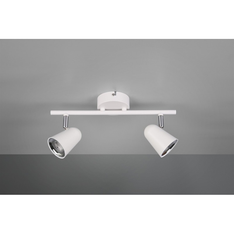 39,95 € Free Shipping | Indoor spotlight Reality Toulouse 3.5W 3000K Warm light. 34×17 cm. Integrated LED. Ceiling and wall mounting Living room and bedroom. Modern Style. Plastic and polycarbonate. White Color