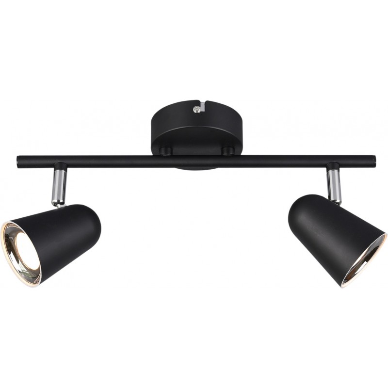 39,95 € Free Shipping | Indoor spotlight Reality Toulouse 3.5W 3000K Warm light. 34×17 cm. Integrated LED. Ceiling and wall mounting Living room and bedroom. Modern Style. Plastic and polycarbonate. Black Color