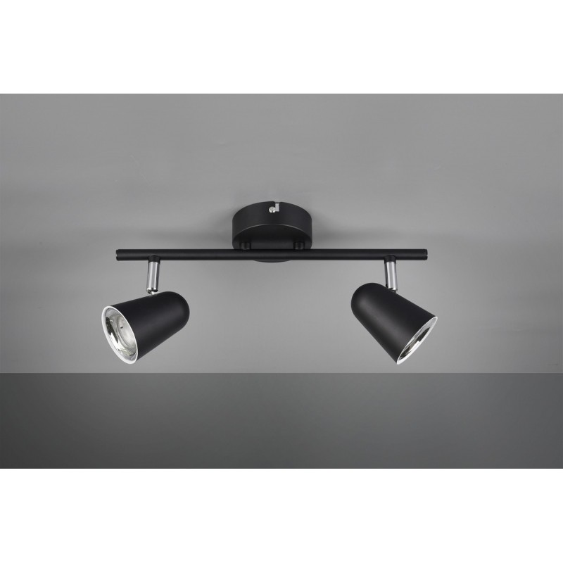 39,95 € Free Shipping | Indoor spotlight Reality Toulouse 3.5W 3000K Warm light. 34×17 cm. Integrated LED. Ceiling and wall mounting Living room and bedroom. Modern Style. Plastic and polycarbonate. Black Color