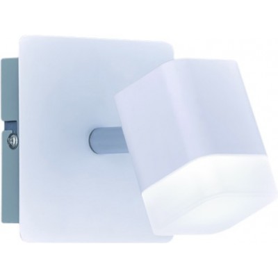 Lampada da parete per interni Reality Roubaix 4W 3000K Luce calda. 12×10 cm. LED integrato Soggiorno e camera da letto. Stile moderno. Metallo. Colore bianca