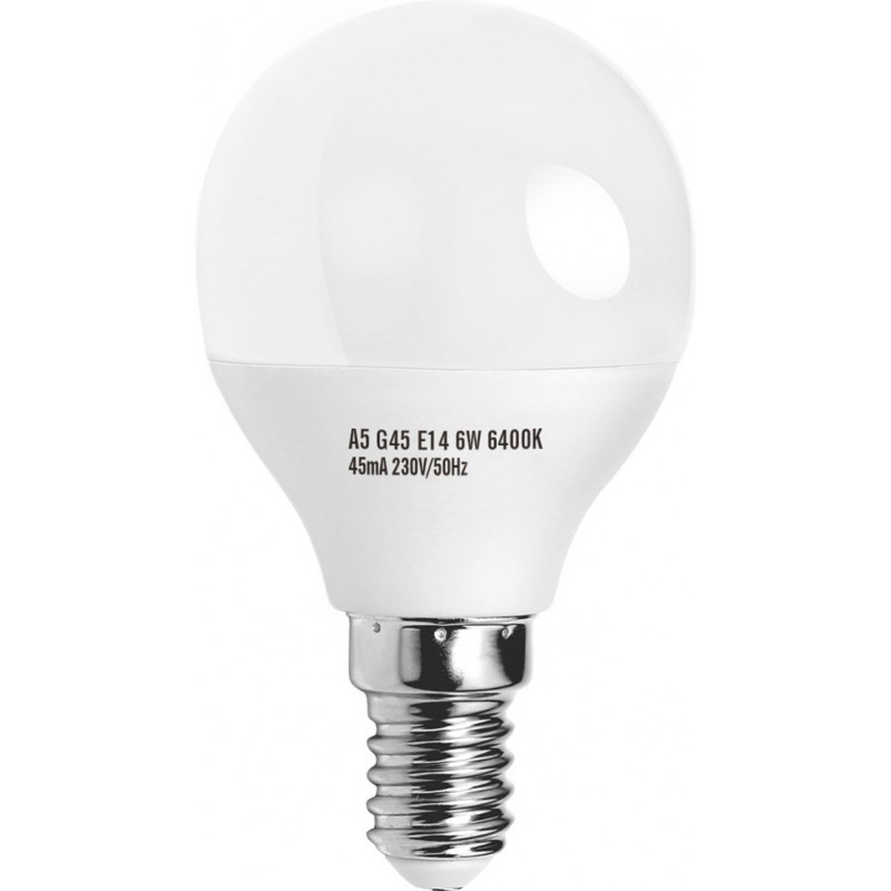 6,95 € 免费送货 | 盒装5个 LED灯泡 5W E14 LED Ø 4 cm. 白色的 颜色