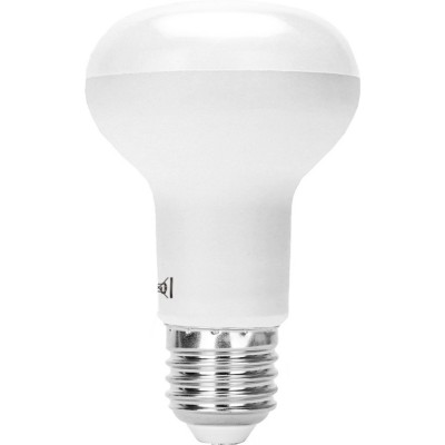 15,95 € Free Shipping | 5 units box LED light bulb 9W E27 LED R63 Ø 6 cm. Aluminum and Plastic. White Color