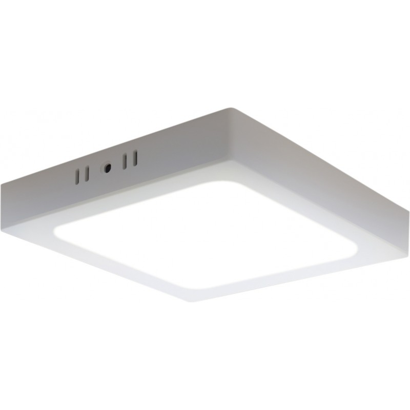 5,95 € Free Shipping | Indoor ceiling light 12W 4000K Neutral light. Square Shape 17×17 cm. LED ceiling lamp White Color