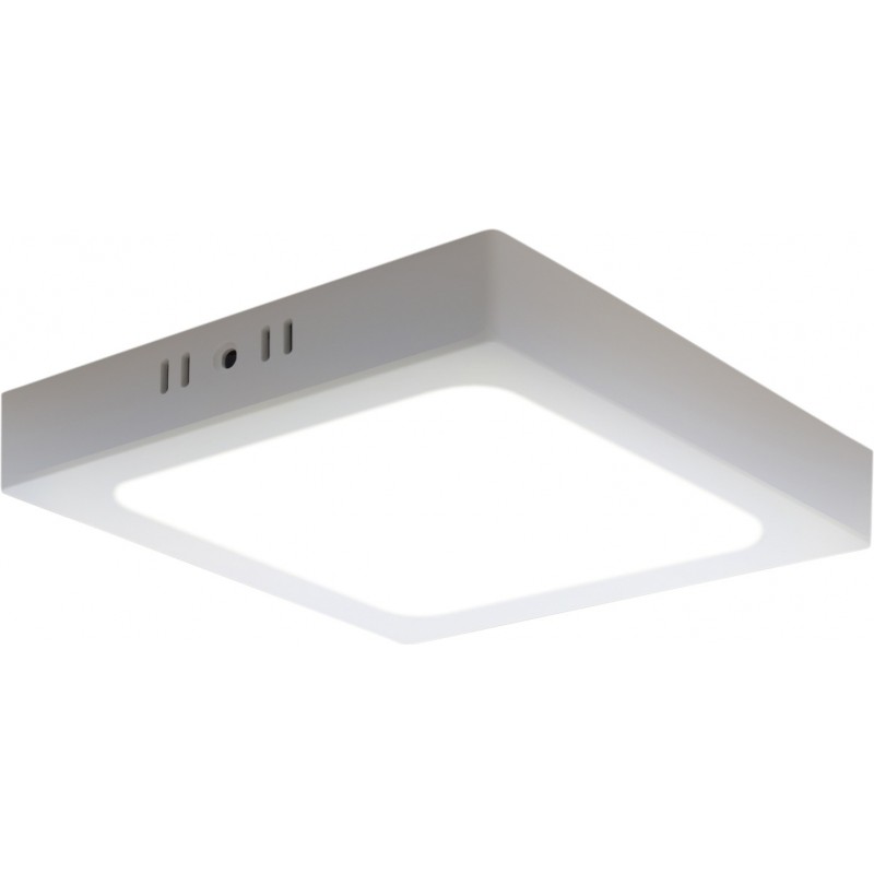 4,95 € Envío gratis | Plafón de interior 12W 4000K Luz neutra. 17×17 cm. Lámpara de techo LED Color blanco