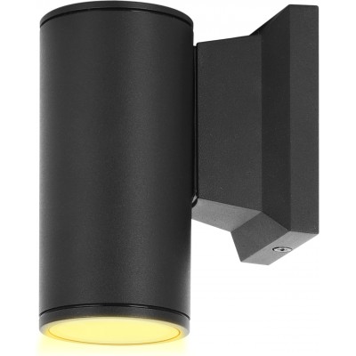 9,95 € Бесплатная доставка | Настенный светильник для улицы Цилиндрический Форма 12×10 cm. Водонепроницаемый Алюминий. Антрацит Цвет