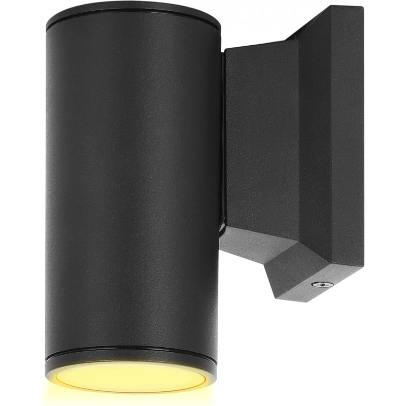 9,95 € Бесплатная доставка | Настенный светильник для улицы Цилиндрический Форма 12×10 cm. Водонепроницаемый Алюминий. Антрацит Цвет