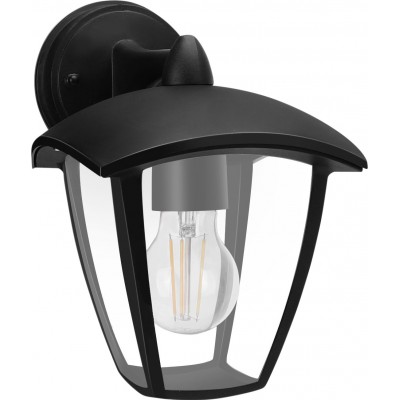 19,95 € Free Shipping | Outdoor wall light 60W 24×22 cm. Lantern with arm. Waterproof PMMA. Black Color