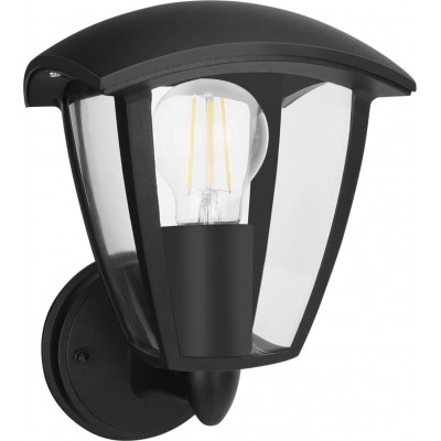 Настенный светильник для улицы 60W 24×22 cm. Фонарь с рукой. Водонепроницаемый ПММА. Чернить Цвет