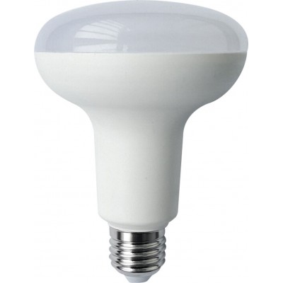 5 units box LED light bulb 15W E27 3000K Warm light. Ø 9 cm. wide angle LED Aluminum and Polycarbonate. White Color
