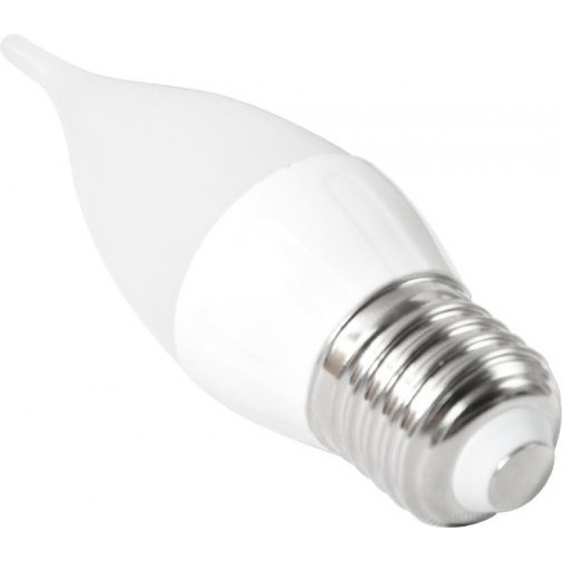 7,95 € Free Shipping | 5 units box LED light bulb 3W E27 3000K Warm light. Ø 3 cm. LED candle White Color