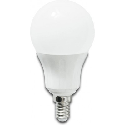 5 units box LED light bulb 6W E27 LED A60 3000K Warm light. Ø 6 cm. White Color