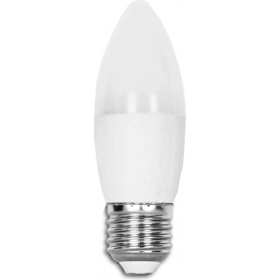 8,95 € Kostenloser Versand | 5 Einheiten Box LED-Glühbirne 7W E27 3000K Warmes Licht. Ø 3 cm. LED-Kerze Weiß Farbe