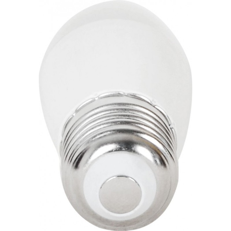 8,95 € Free Shipping | 5 units box LED light bulb 7W E27 3000K Warm light. Ø 3 cm. LED candle White Color