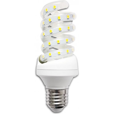 19,95 € Envio grátis | Caixa de 5 unidades Lâmpada LED 13W E27 3000K Luz quente. 14 cm. espiral LED