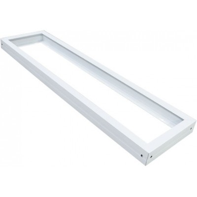 12,95 € 送料無料 | LEDパネル 長方形 形状 120×30 cm. LEDパネル表面実装キット 白い カラー