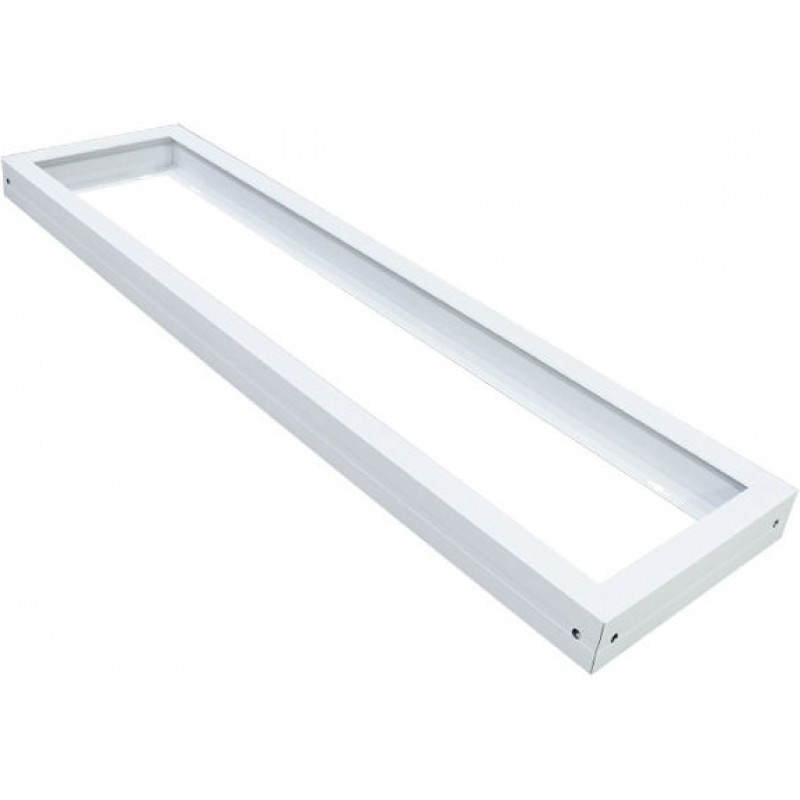 12,95 € Free Shipping | LED panel Rectangular Shape 120×30 cm. LED Panel Surface Mount Kit White Color