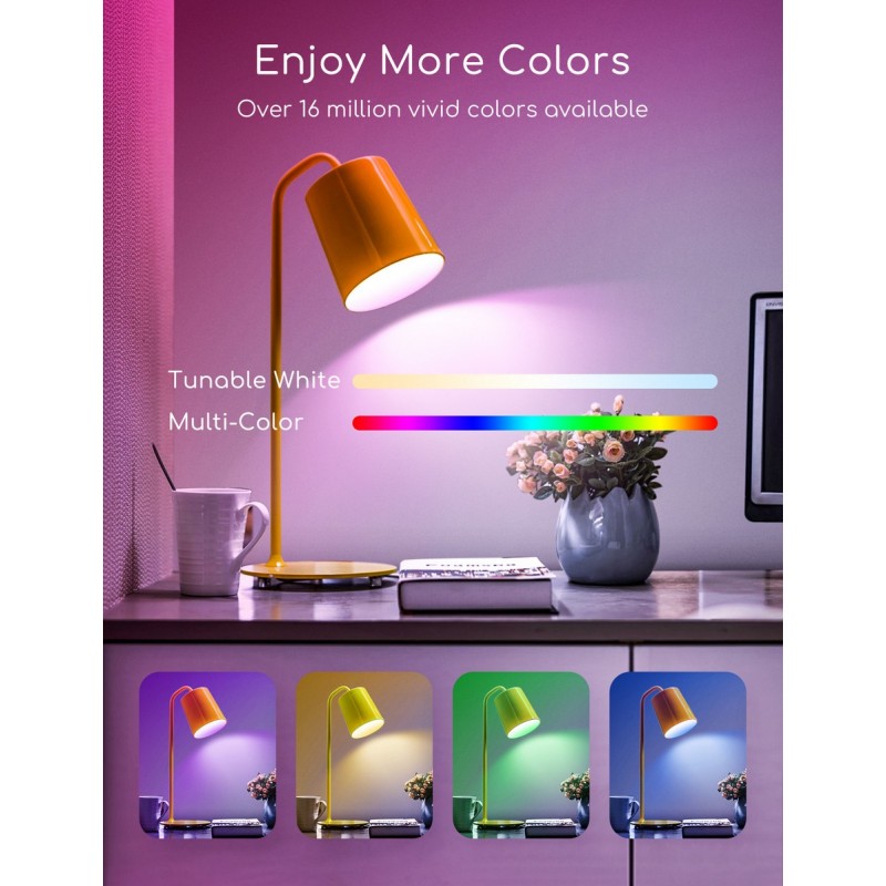 25,95 € Free Shipping | 5 units box Remote control LED bulb 7W E14 LED Ø 4 cm. Smart LEDs. Wifi. RGB multi-color dimmable. Alexa and Google Home Compatible PMMA and Polycarbonate. White Color