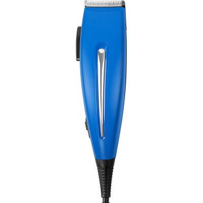 13,95 € Free Shipping | Personal care 15W 23×6 cm. Hair clipper. 4 guide combs and complete maintenance kit ABS and Stainless steel. Blue Color