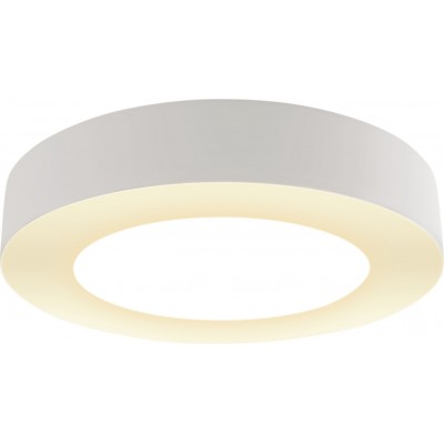 12,95 € Envio grátis | Luz de teto interna 24W 4000K Luz neutra. Ø 24 cm. Luz desligada Alumínio e policarbonato. Cor branco