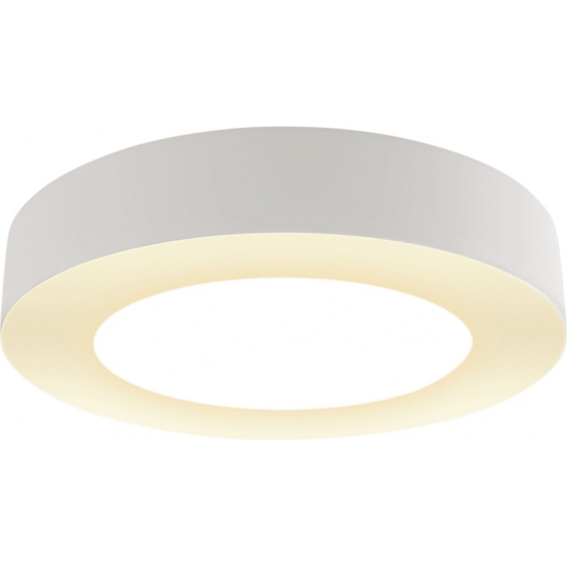 12,95 € Envio grátis | Luz de teto interna 24W 4000K Luz neutra. Ø 24 cm. Luz desligada Alumínio e policarbonato. Cor branco