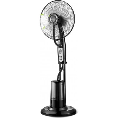 68,95 € Free Shipping | Pedestal fan Aigostar 75W 60×46 cm. Indoor humidifying fan Abs and pmma. Black Color