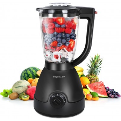 49,95 € Free Shipping | Kitchen appliance Aigostar 1000W 40×22 cm. Blender Stainless steel, PMMA and Glass. Black Color