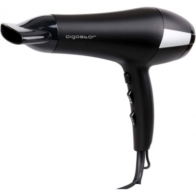 23,95 € Free Shipping | Personal care Aigostar 2400W 29×25 cm. Ionic Dryer Polycarbonate. Black Color