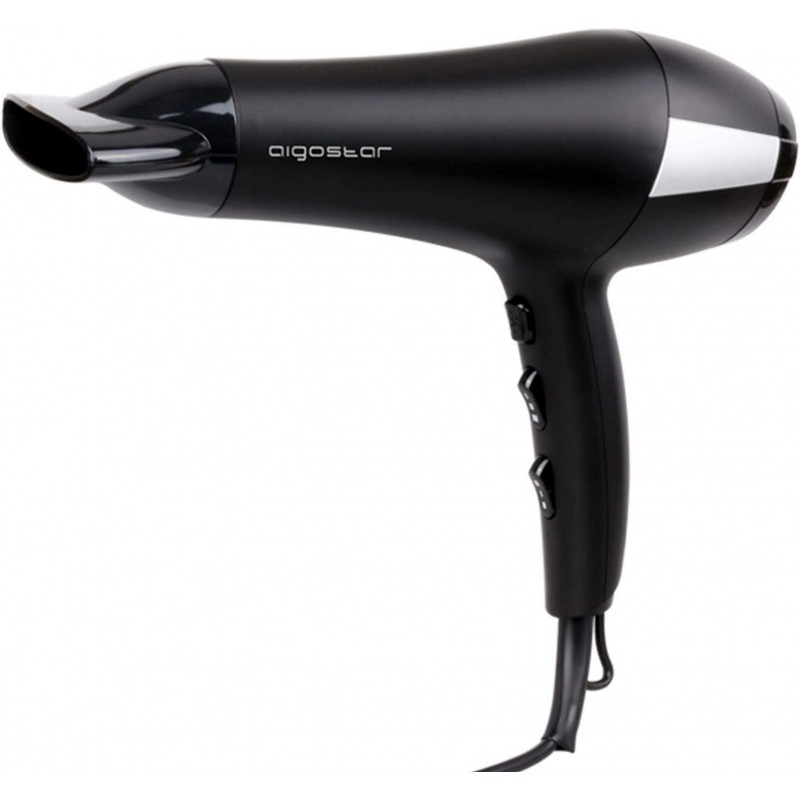 15,95 € Free Shipping | Personal care Aigostar 2400W 29×25 cm. Ionic Dryer Polycarbonate. Black Color