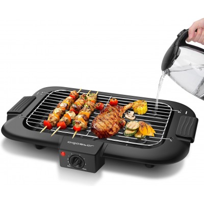 37,95 € Free Shipping | Kitchen appliance Aigostar 2000W 52×34 cm. Electric grill Black Color