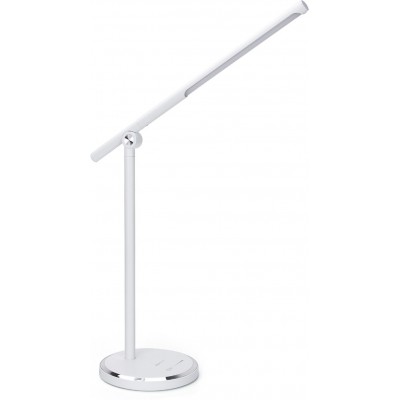 Schreibtischlampe Aigostar 8W 40×38 cm. LED-Tischlampe. Klapplampe Aluminium. Weiß Farbe