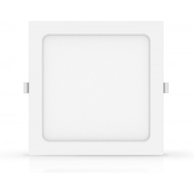 2,95 € Free Shipping | Recessed lighting Aigostar 15W 6500K Cold light. Square Shape 18×18 cm. LED backlit spotlight White Color