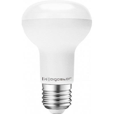 盒装5个 LED灯泡 Aigostar 12W E27 3000K 暖光. Ø 8 cm. 铝 和 塑料. 白色的 颜色