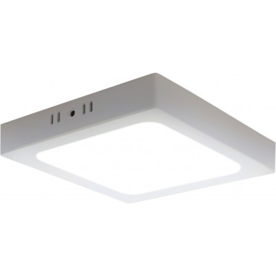 3,95 € Free Shipping | Indoor ceiling light Aigostar 12W 4000K Neutral light. Square Shape 17×17 cm. LED backlit spotlight White Color