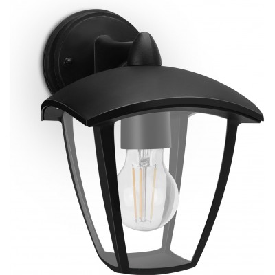 19,95 € Бесплатная доставка | Настенный светильник для улицы Aigostar 60W 24×22 cm. Настенный светильник ПММА. Чернить Цвет