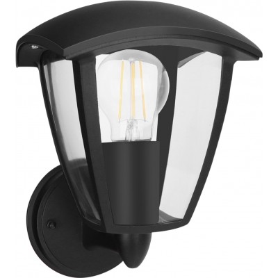 14,95 € Free Shipping | Outdoor wall light Aigostar 60W 24×22 cm. Wall lamp Pmma. Black Color