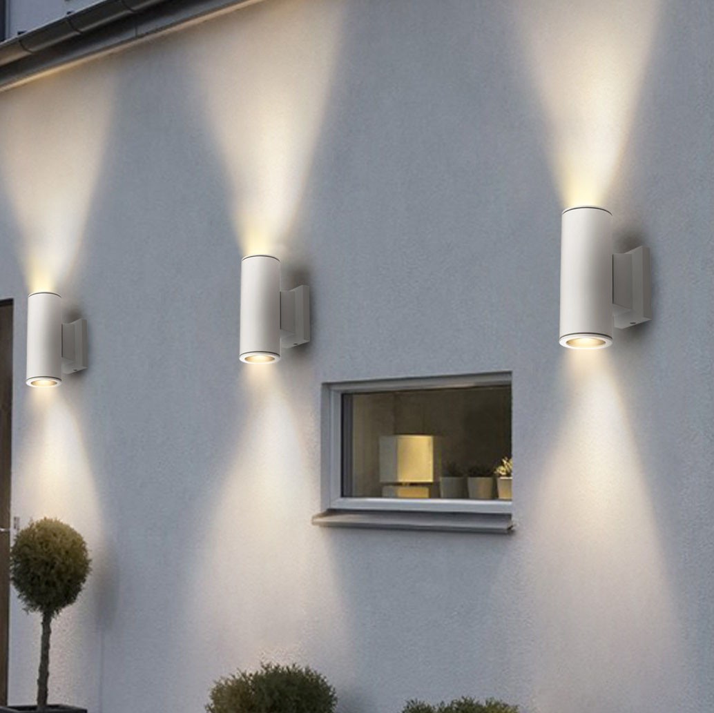 10,95 € Free Shipping | Outdoor wall light Aigostar 17×10 cm. Wall lamp Aluminum. White Color