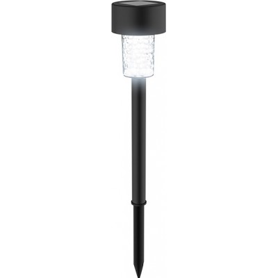 Faro luminoso Aigostar 0.6W 6500K Luce fredda. 33×6 cm. Lampada solare a LED PMMA e Policarbonato. Colore nero