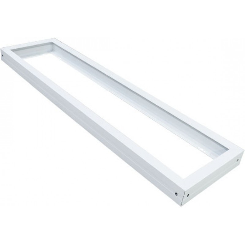 11,95 € Free Shipping | LED panel Aigostar 120×30 cm. Installation frame for LED Panel White Color