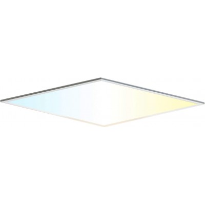 Panneau LED Aigostar 32W 60×60 cm. Panneau lumineux Wi-Fi intelligent rétroéclairé Aluminium et métal. Couleur blanc