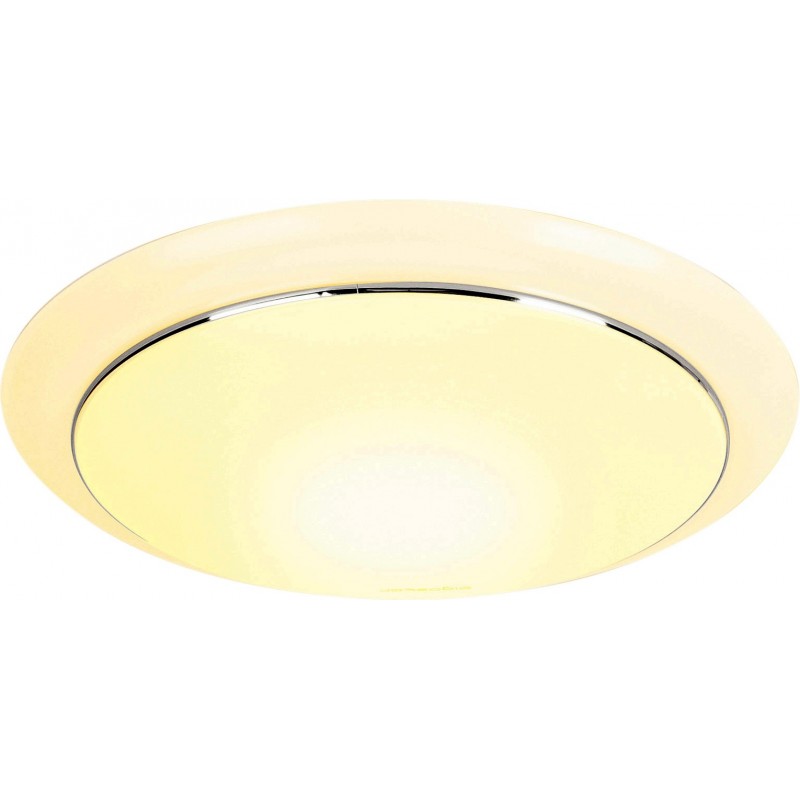 16,95 € Free Shipping | Indoor ceiling light Aigostar 20W 3000K Warm light. Ø 34 cm. LED ceiling lamp Metal casting and polycarbonate. White Color