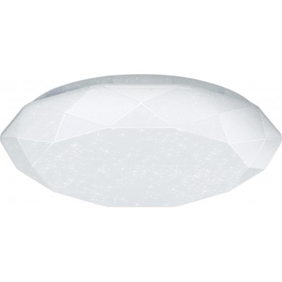 Innendeckenleuchte Aigostar 20W 6500K Kaltes Licht. Ø 34 cm. LED-Deckenleuchte Metall und polycarbonat. Weiß Farbe