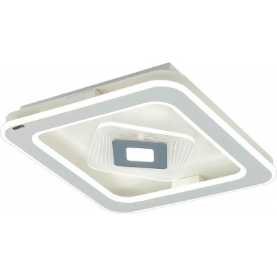 Lámpara de techo 120W Forma Cuadrada 48×48 cm. Mando a distancia. Control mediante APP Smartphone Color blanco