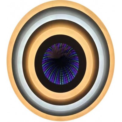 室内顶灯 107W 圆形的 形状 Ø 50 cm. 遥控。 通过智能手机APP控制 金的 颜色