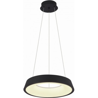 107,95 € Free Shipping | Hanging lamp 34W Round Shape Ø 40 cm. Memory. Control via Smartphone APP. Remote control Black Color
