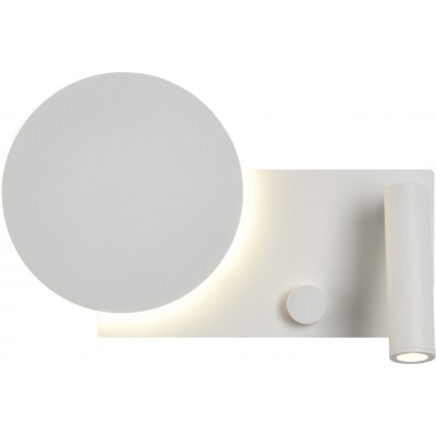 Настенный светильник для дома 10W 4000K Нейтральный свет. Квадратный Форма 28×17 cm. Белый Цвет
