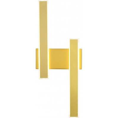 63,95 € Free Shipping | Indoor wall light 24W 4000K Neutral light. Extended Shape 46×18 cm. Golden Color