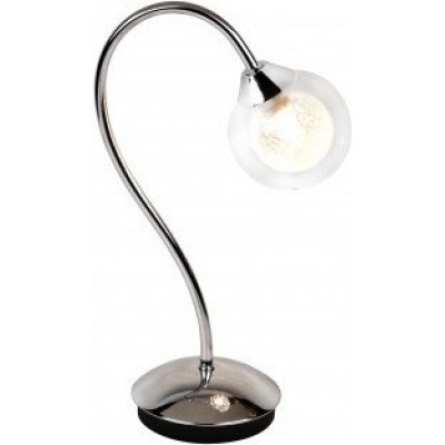 58,95 € Free Shipping | Table lamp 40W 33×19 cm. Crystal and Metal casting. Plated chrome Color