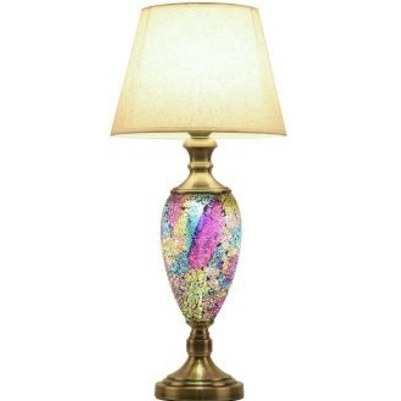 123,95 € Free Shipping | Table lamp 5W Ø 30 cm. Metal casting and Textile