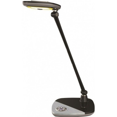 Lámpara de escritorio 8W 40×34 cm. Control táctil Acrílico y Metal. Color negro